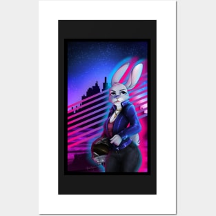 Biker Bunny Posters and Art